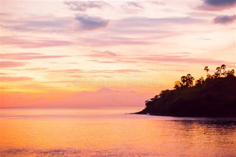 Beautiful sunrise in Bali stock image. Image of lombok - 77991301