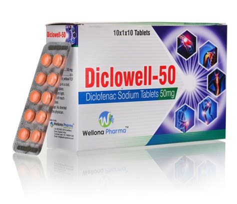 Diclofenac 50mg Tablets Manufacturer & Supplier India - Wellona Pharma