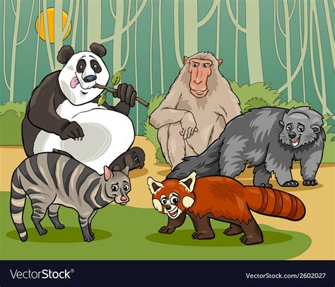 Mammals animals cartoon Royalty Free Vector Image