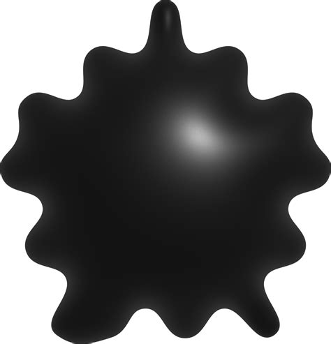 3d black abstract shape decoration 13835853 PNG