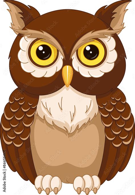 Owl coloring page Stock Vector | Adobe Stock