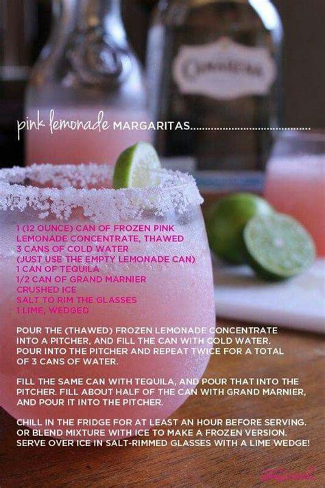 the pink lemonade margarita cocktail recipe