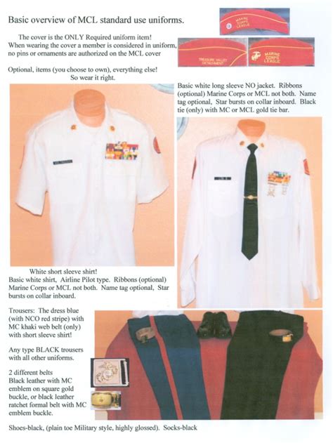 Uniform Regulations MCL | Treasure Valley Detachment Marine Corps League