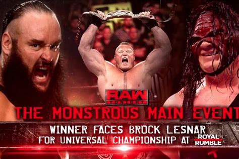 WWE Raw: Braun Strowman, Kane collide to become No. 1 contender, Reigns ...