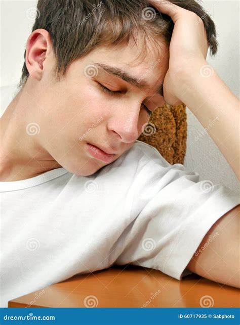 Sad Young Man stock image. Image of depression, cheerless - 60717935