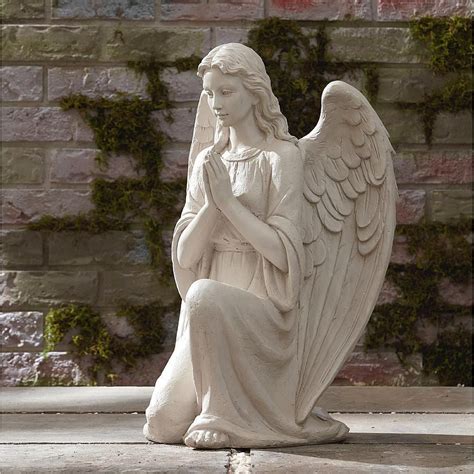 Angel Garden Statue Outdoor Decor Cherub Yard Patio Praying Lawn Art Kneeling | Garden angels ...