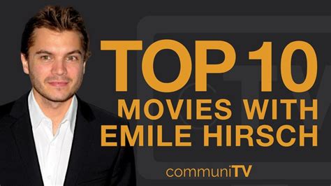 Top 10 Emile Hirsch Movies - YouTube