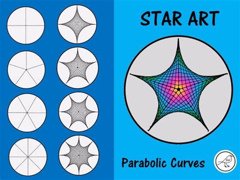 Star Art - using parabolic curves | Teaching Resources