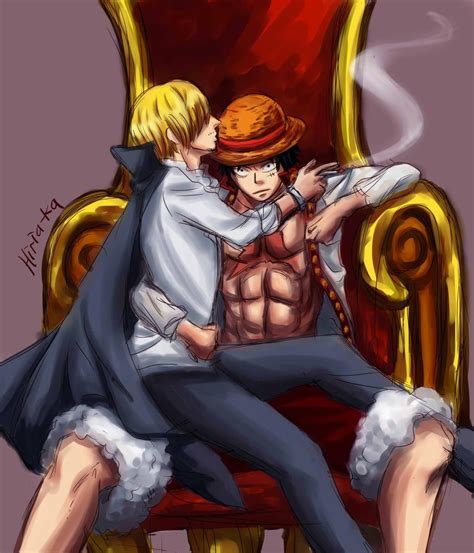 Luffy x Sanji Don't dare hurt my cook! by hiria-ka by Hiria-ka on ...