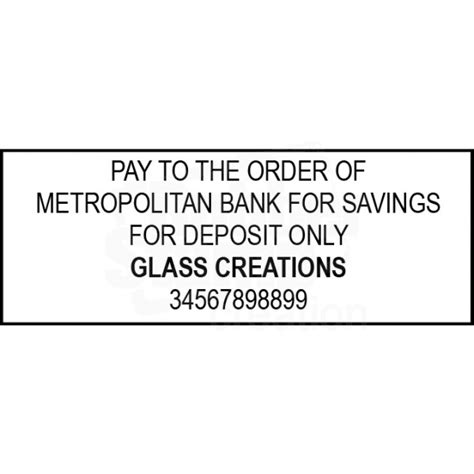 Bank Deposit Stamp Self-Inking 5 Lines - Bank Deposit Stamps