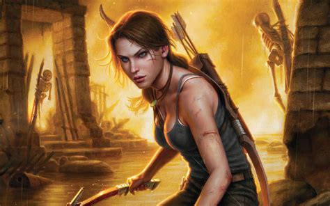 Lara Croft Tomb Raider Warrior Girl 4k Wallpaper,HD Games Wallpapers,4k Wallpapers,Images ...