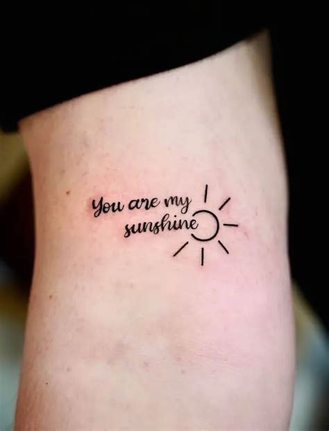 Top 78+ you are my sunshine tattoos latest - in.cdgdbentre