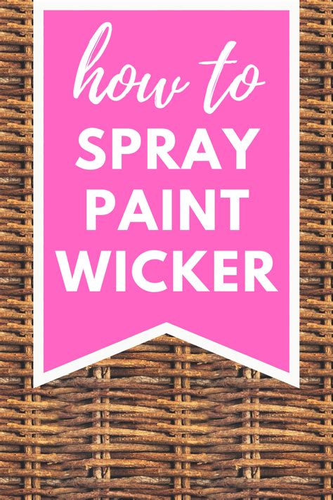 How to Spray Paint Wicker Baskets | Painted wicker, Spray paint wicker, Painting wicker furniture