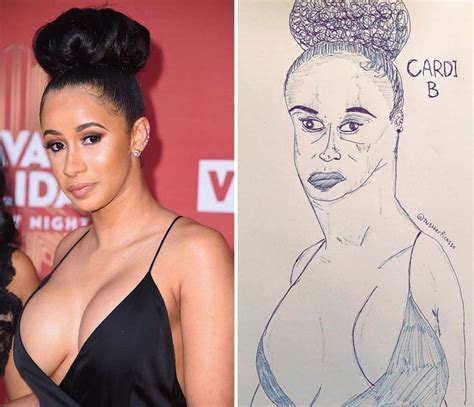 Cardi B Fan Art | Celebrity portraits, Funny video memes, Fan art