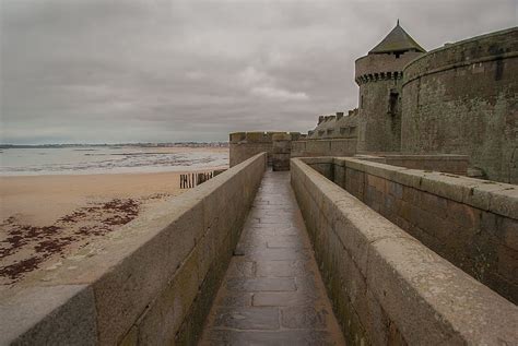 HD wallpaper: brittany, saint malo, ramparts, wall, fortifications ...