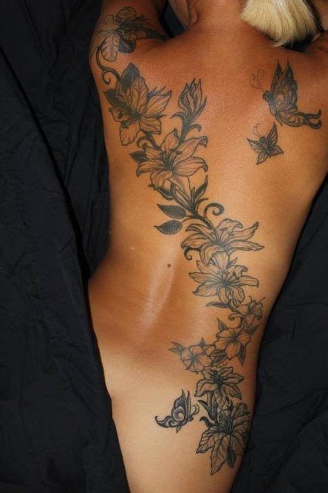 30 Tattoo blumenranke-Ideen | lilien tattoo, tätowierungen, blumenranken tattoo