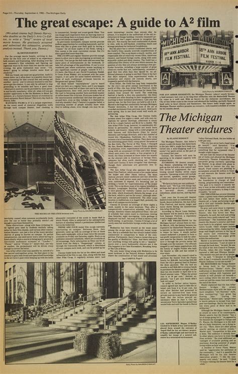 Michigan Daily Digital Archives - September 04, 1980 (vol. 91, iss. 1 ...