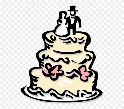 Vector Illustration Of Wedding Cake Traditional Cake Clipart (#226917 ...