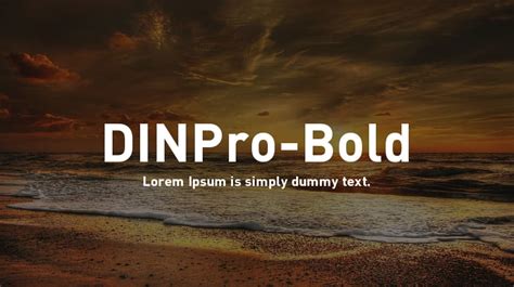 DINPro-Bold Font : Download Free for Desktop & Webfont