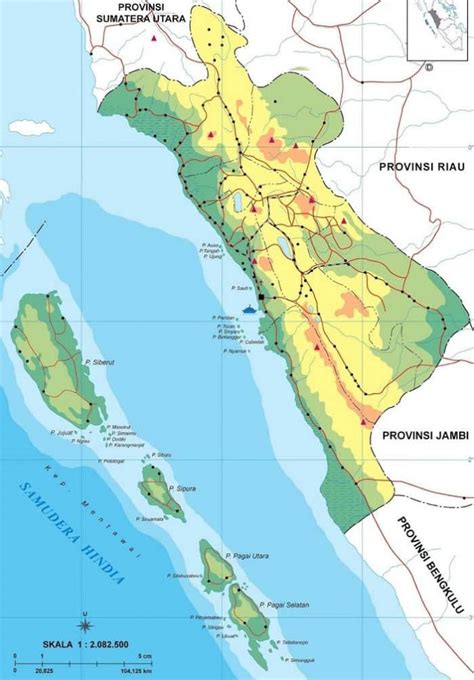 Peta Sumatera Barat HD Lengkap Per Kabupaten dan Keterangannya