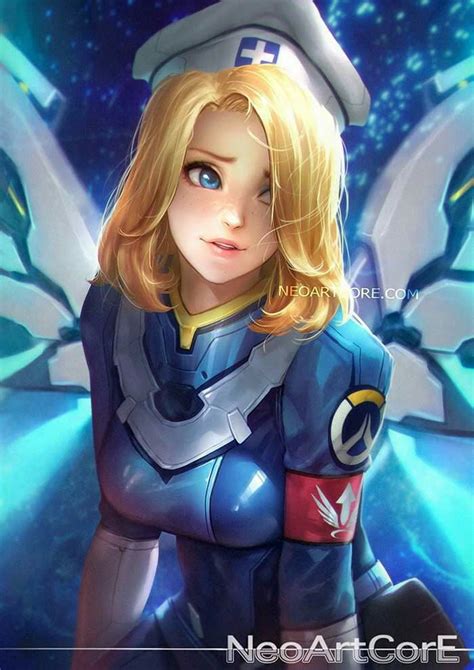 New Mercy skin fan art by neoartcore. - 9GAG