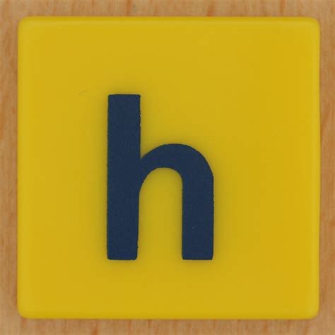 Junior Scrabble letter h | Leo Reynolds | Flickr