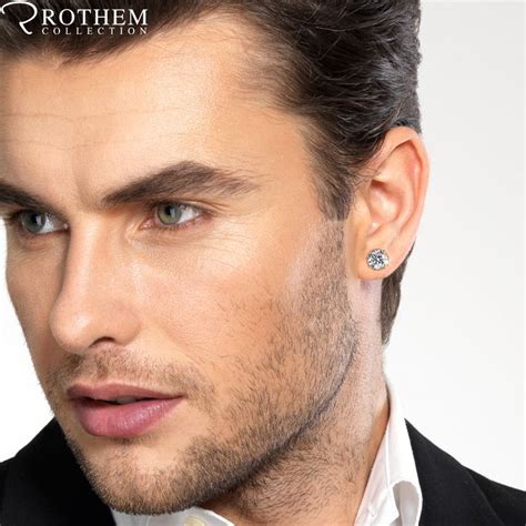 Mens Diamond Earring | Mens diamond earrings, Diamond earrings studs, Black diamond earrings studs