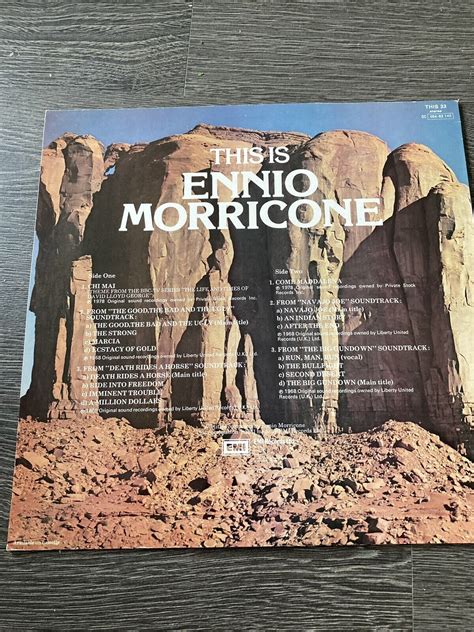 This Is Ennio Morricone Soundtrack Record Album LP Rare Spaghetti Westerns | eBay