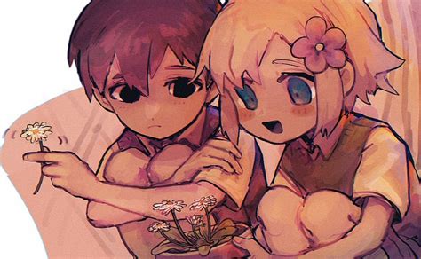 Flower, Blonde, Cute, Video Game, Black Hair, Omori (Video Game), Basil (Omori), HD wallpaper ...