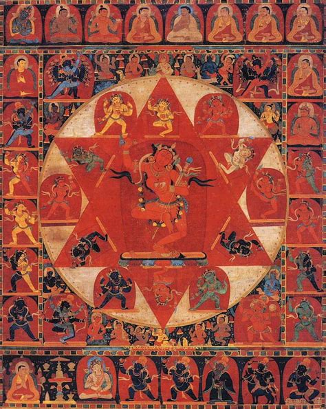 Mandala of Vajravarahi - タンカ Mandala Buddhist, Tibetan Mandala, Tibetan Buddhism, Buddhist Art ...