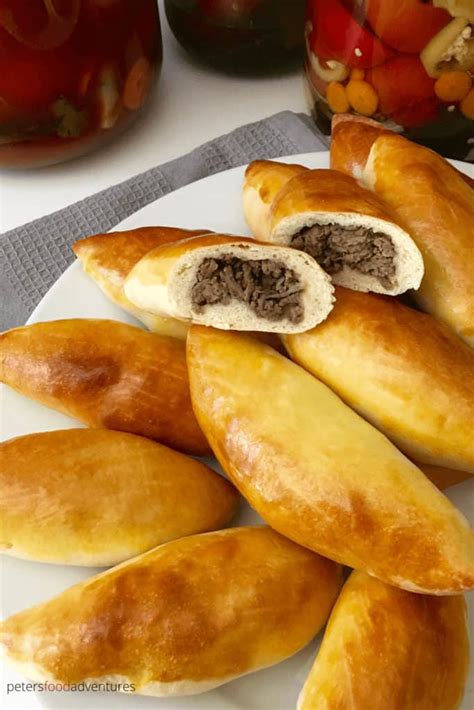 Baked Pirozhki Recipe with Beef and Onion - Peter's Food Adventures