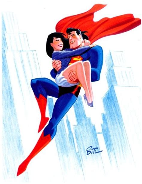 #Superman #Fan #Art. (Superman and Lois Lane) By: Bruce Timm. ÅWESOMENESS!!!™ ÅÅÅ+ | Fane