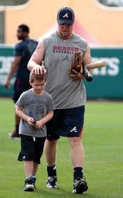 Chipper Jones and his son - The Daily Stache