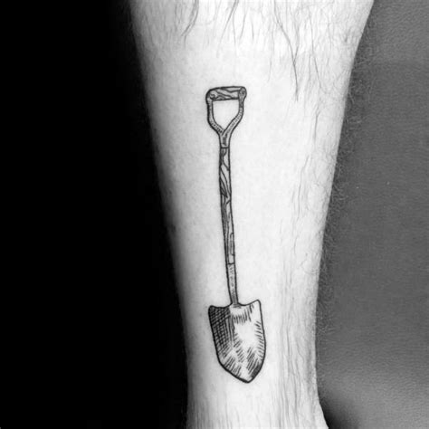 30 Shovel Tattoo Designs For Men - Tool Ink Ideas