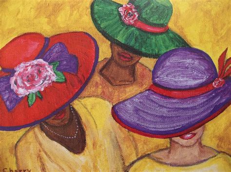 All About Hats Painting by Sandra Jones - Fine Art America