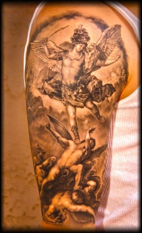 8 Powerful & Protective Archangel Michael Tattoos • Tattoodo