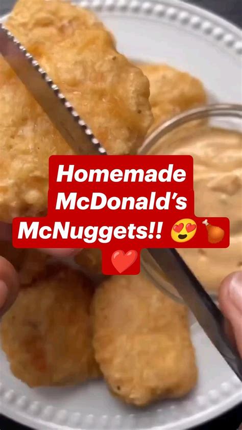 Homemade McDonald’s McNuggets!! 😍🍗 ️ | Food processor recipes, Chicken ...