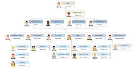 Four Types of Organizational Charts: Functional Top-Down, Flat, Divisional, and Matrix