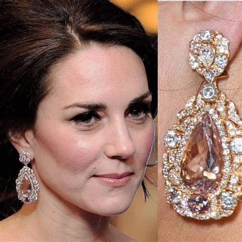 Fabulous earrings are only accessory for off-the-shoulder gown. Royal Family Jewels, British ...