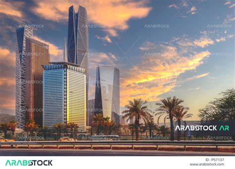 Towers of King Abdullah Financial District (KAFED) in Riyadh, Saudi ...