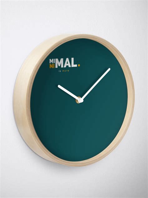 "minimal is more- simple minimalist aesthetic design " Clock by anins ...