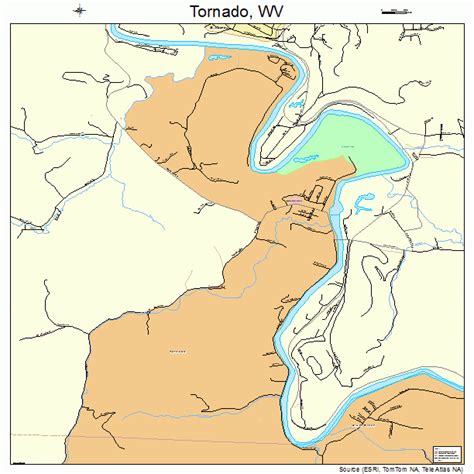 Tornado West Virginia Street Map 5480764