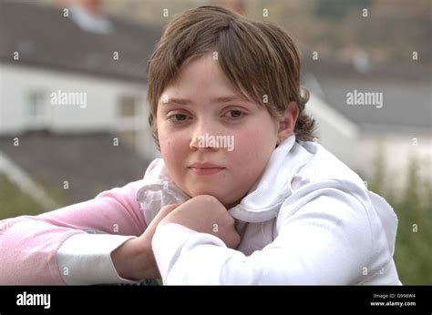 Hannah Clark, 12, of Mountain Ash, south Wales, who is believed to have become the first heart ...