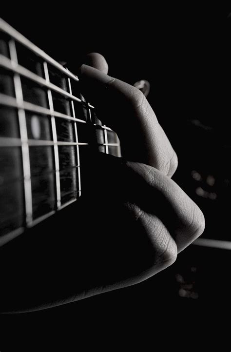 Guitar (Black and White Version) | Musician photography, Guitar ...