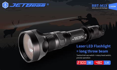 JETBeam RRT-M1X White Laser Flashlight- 2300 Metres | Elite Outdoor Gear