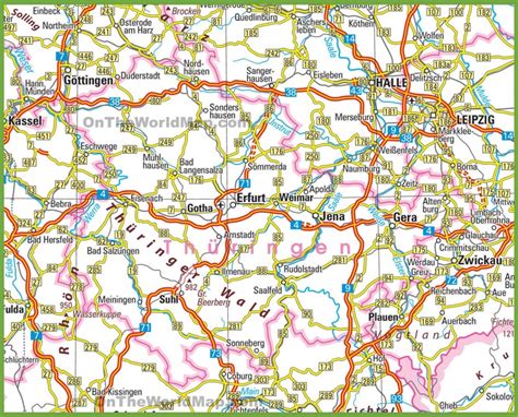 Thuringia road map