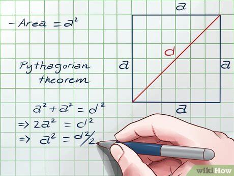 How to Find the Area of a Square Using the Length of its Diagonal