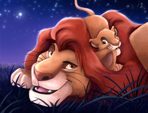 Mufasa and Simba - Le Roi Lion fan Art (37760701) - fanpop