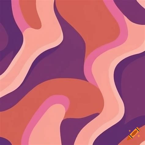 Abstract mid century modern art in pink and purple on Craiyon