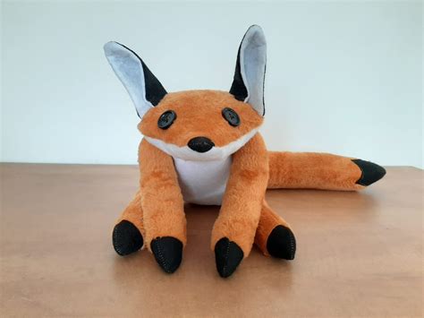 Fox plush Stuffed fox toy Fox soft sculpture Stuffed toy | Etsy